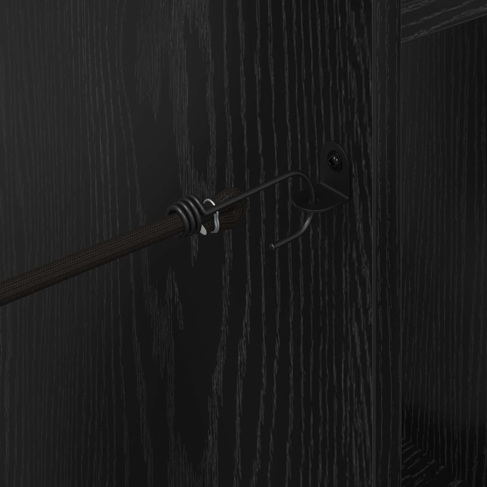 Golf Schrank Uni Schwarz Eichen-Optik 102 x 45 x 85,5 cm