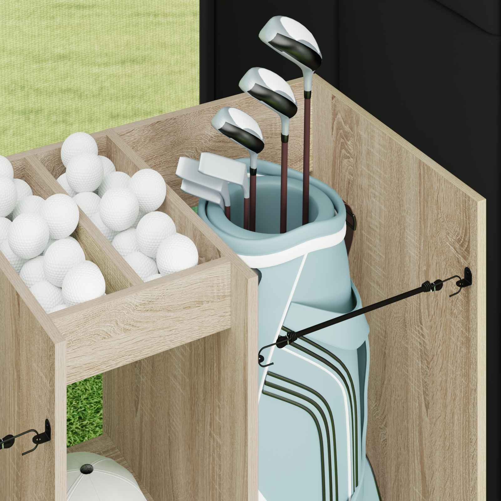 Golf Schrank Uni Sonoma-Eiche 102 x 45 x 85,5 cm