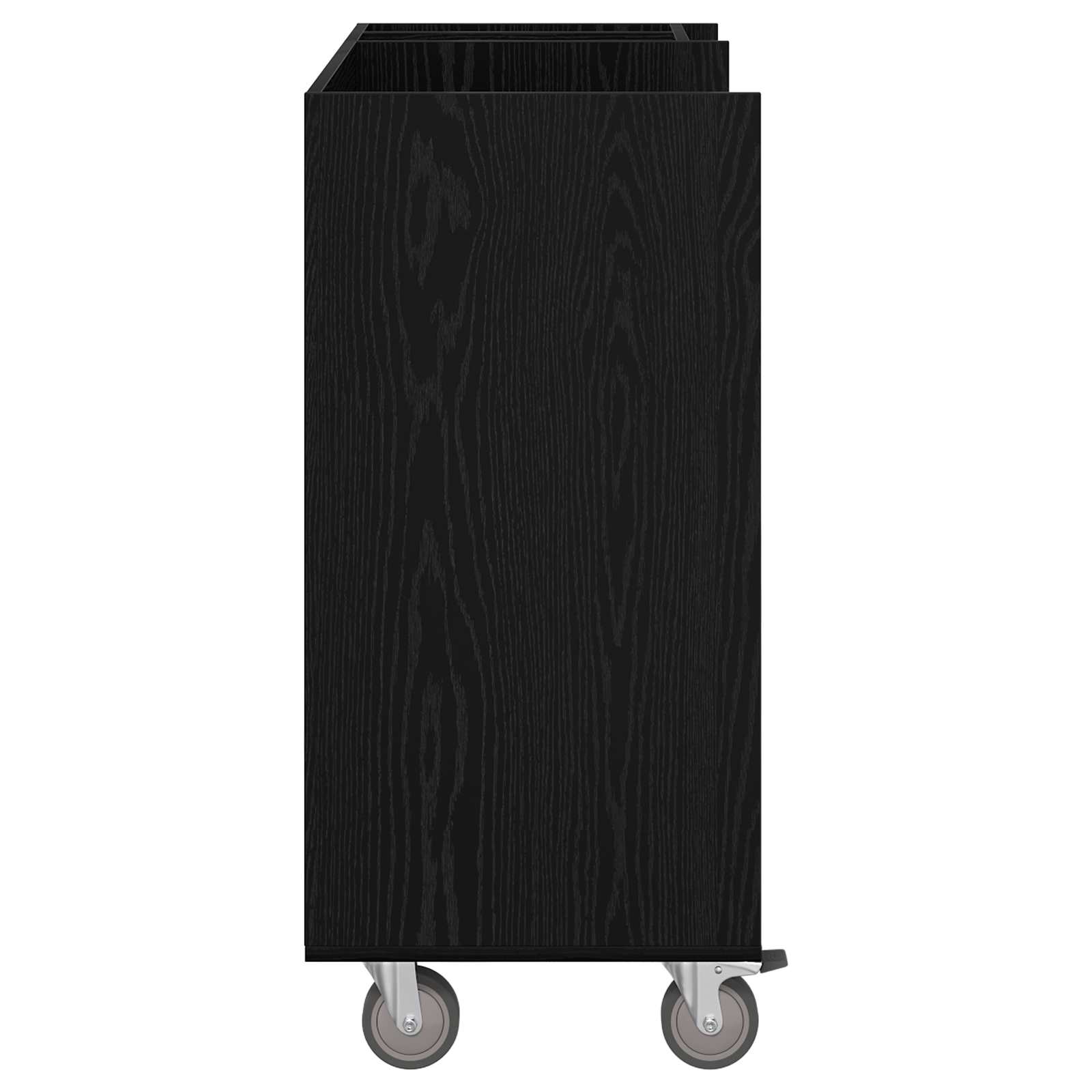 Golf Schrank Mit Rad Uni Schwarz Eichen-Optik 90 x 45 x 98 cm
