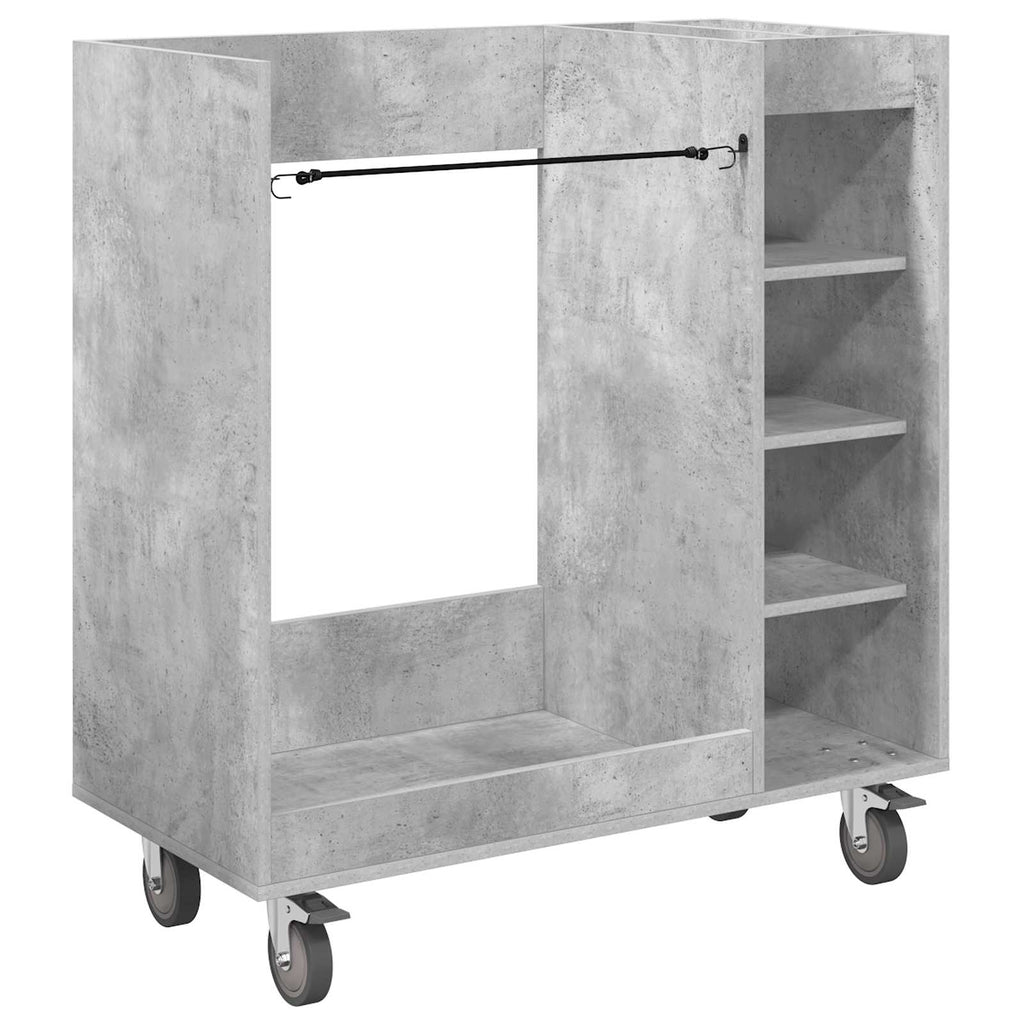 Golf Schrank Mit Rad Uni Beton Grau 90 x 45 x 98 cm