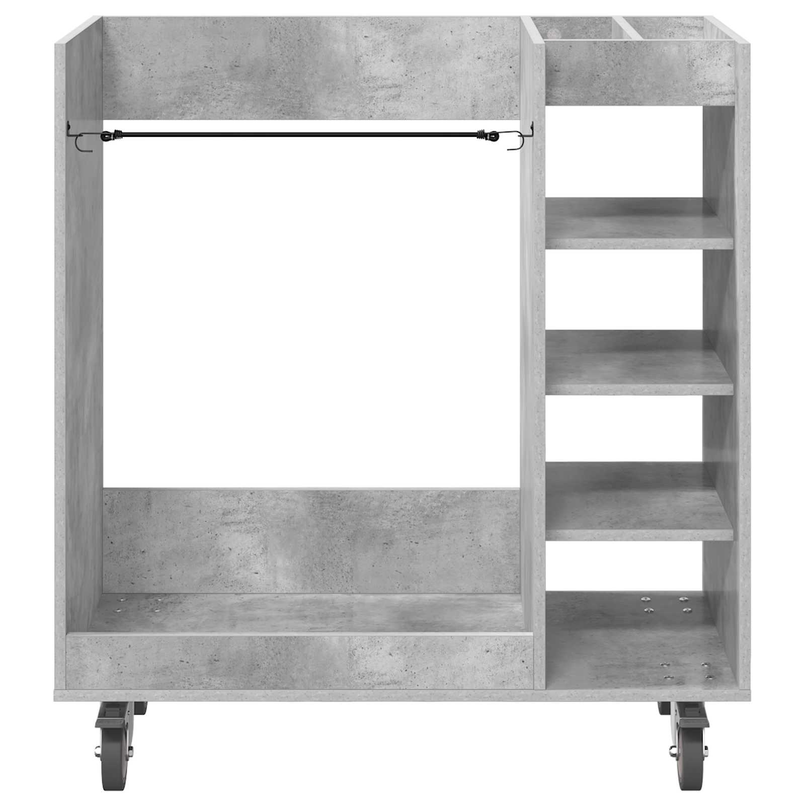 Golf Schrank Mit Rad Uni Beton Grau 90 x 45 x 98 cm