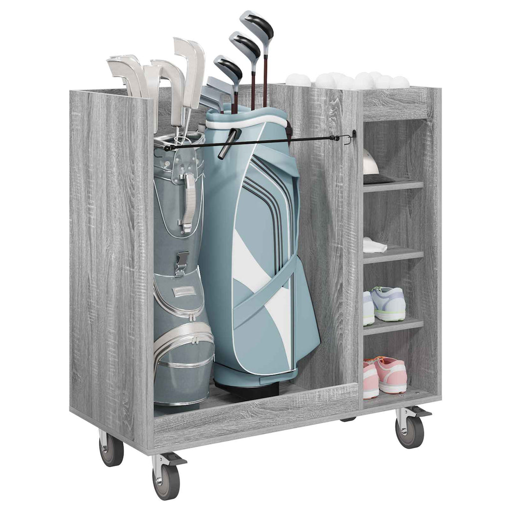 Golf Schrank Mit Rad Uni Graues Sonoma 90 x 45 x 98 cm