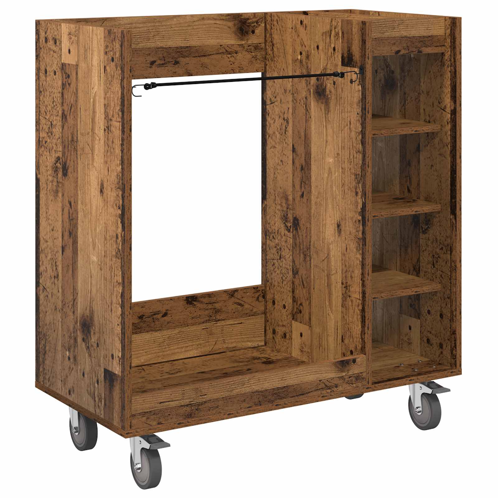 Golf Schrank Mit Rad Uni Altholz 90 x 45 x 98 cm