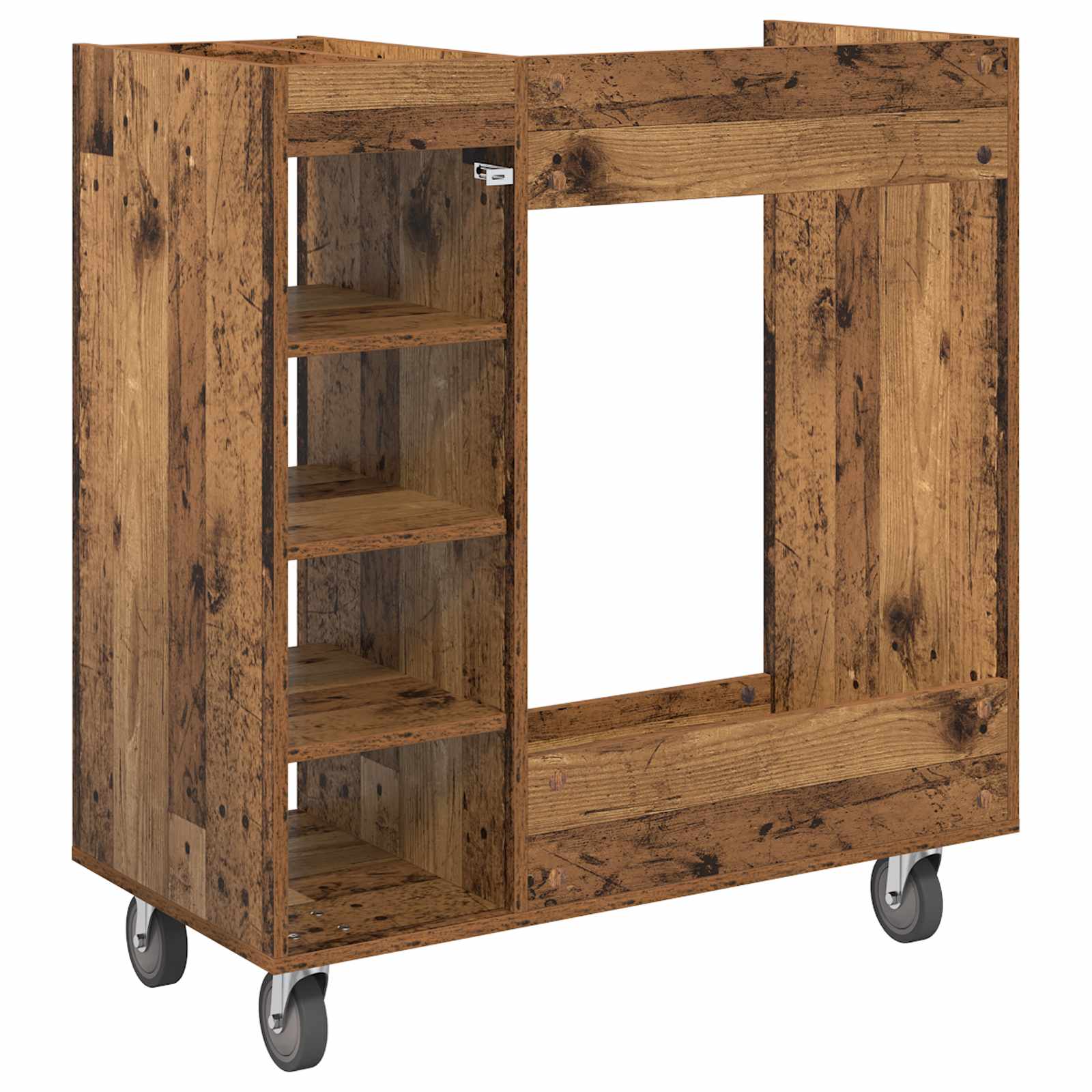Golf Schrank Mit Rad Uni Altholz 90 x 45 x 98 cm