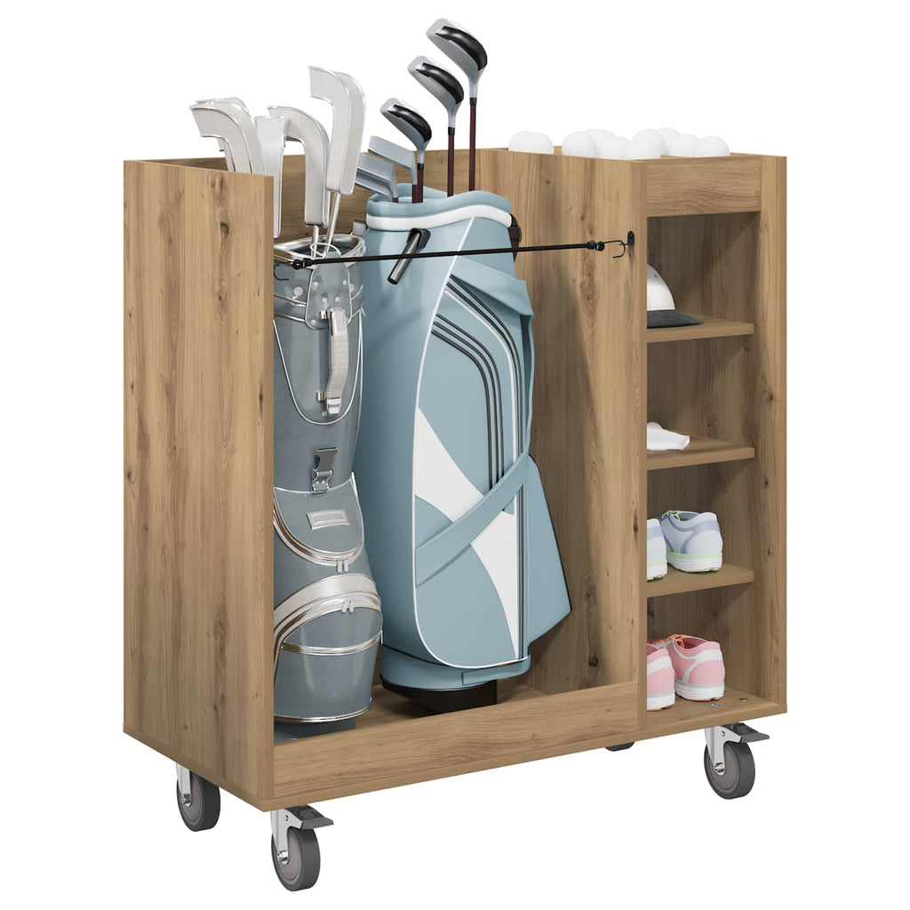 Golf Schrank Mit Rad Uni Artisan-Eiche 90 x 45 x 98 cm