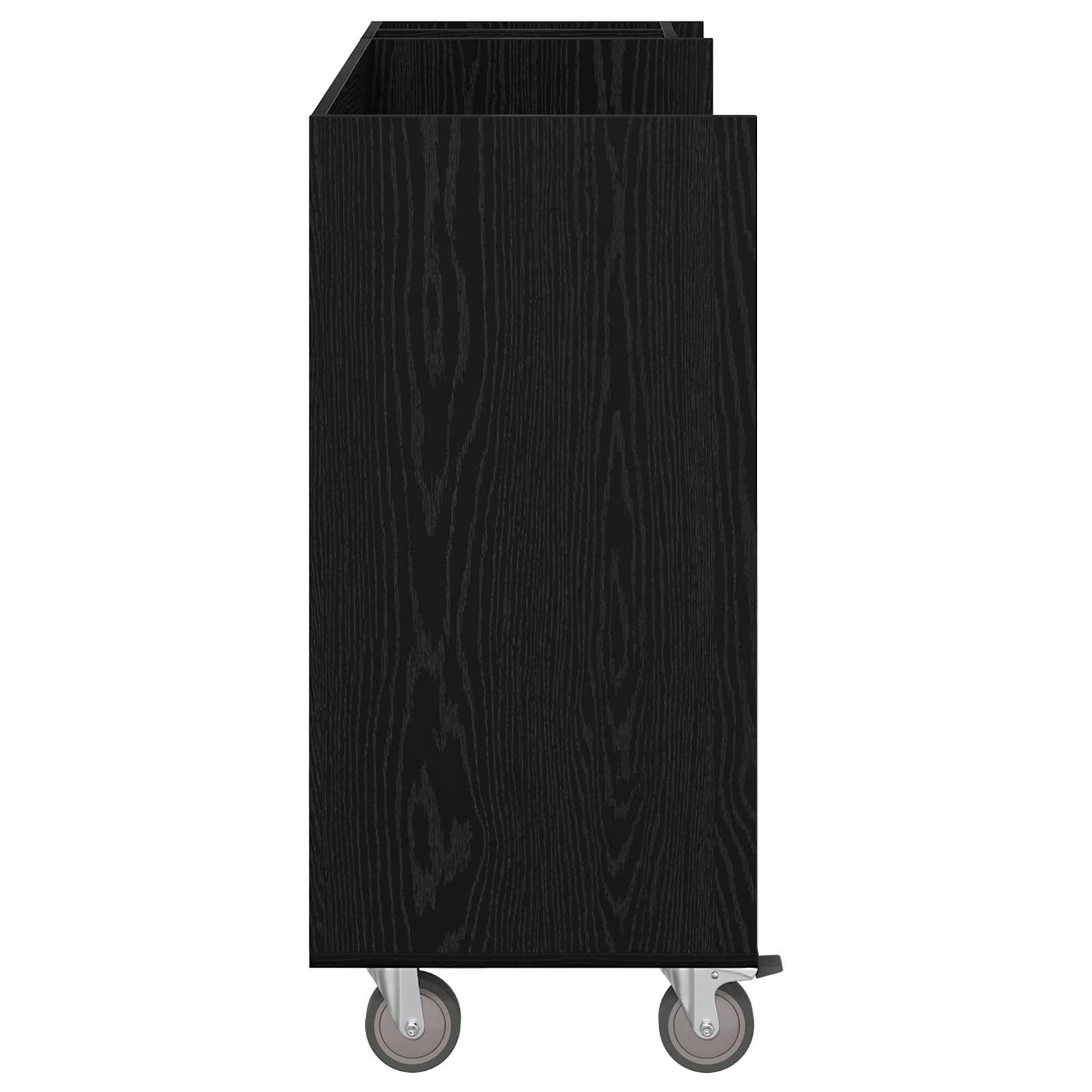 Golf Schrank Mit Rad Uni Schwarz Eichen-Optik 120 x 45 x 98 cm
