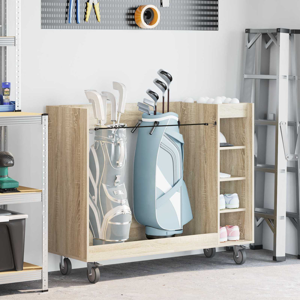 Golf Schrank Mit Rad Uni Sonoma-Eiche 120 x 45 x 98 cm