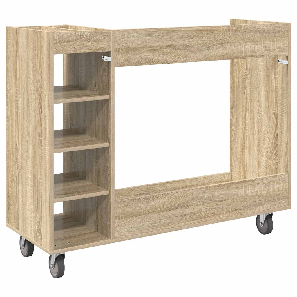 Golf Schrank Mit Rad Uni Sonoma-Eiche 120 x 45 x 98 cm