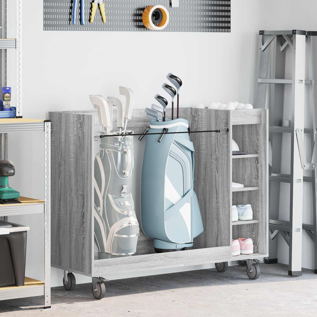 Golf Schrank Mit Rad Uni Graues Sonoma 120 x 45 x 98 cm