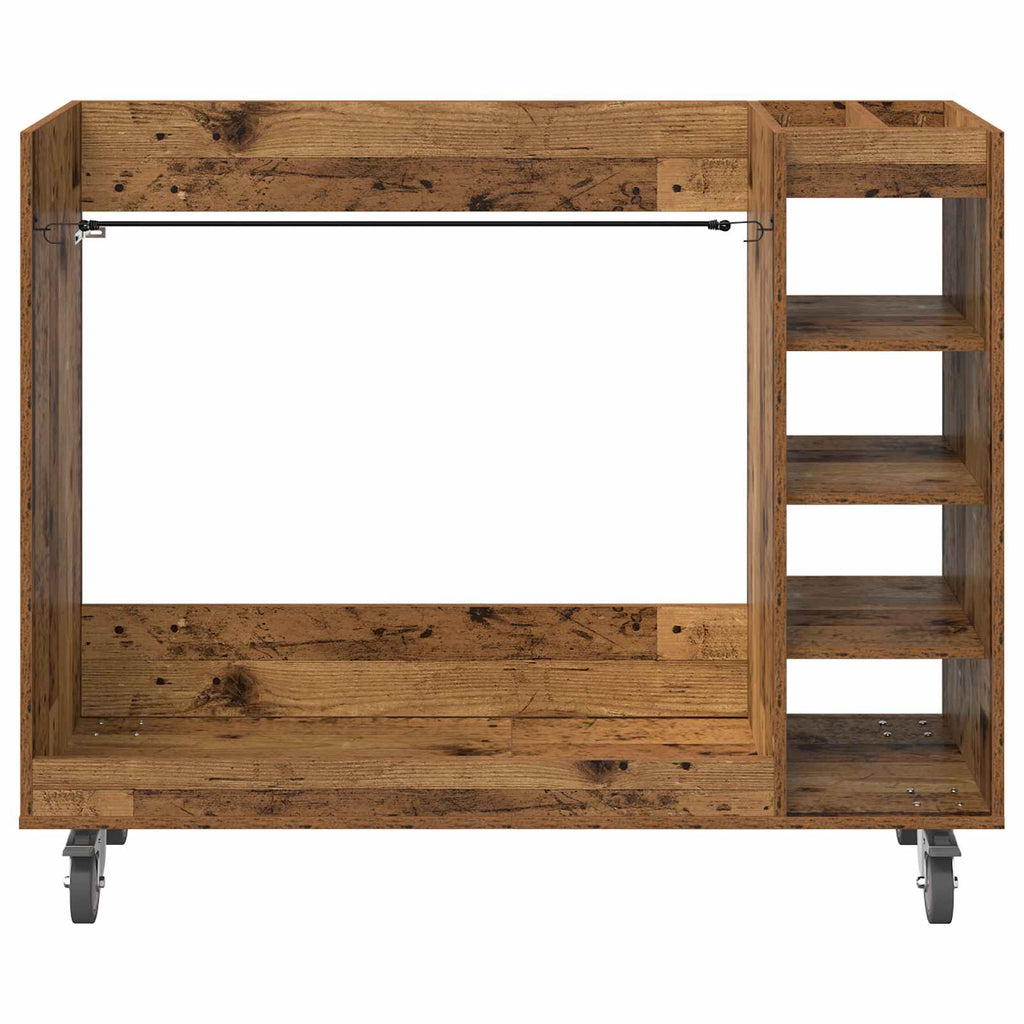 Golf Schrank Mit Rad Uni Altholz 120 x 45 x 98 cm