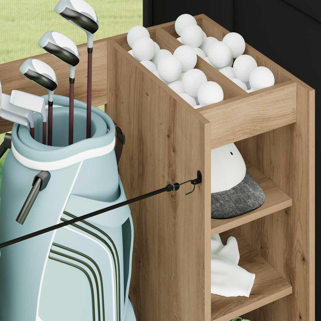 Golf Schrank Mit Rad Uni Artisan-Eiche 120 x 45 x 98 cm