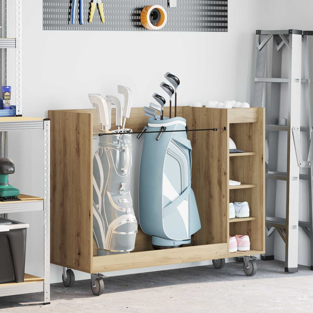 Golf Schrank Mit Rad Uni Artisan-Eiche 120 x 45 x 98 cm