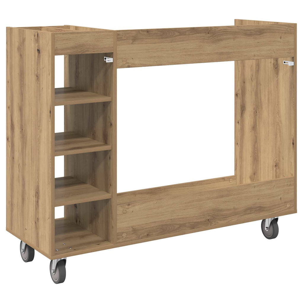 Golf Schrank Mit Rad Uni Artisan-Eiche 120 x 45 x 98 cm