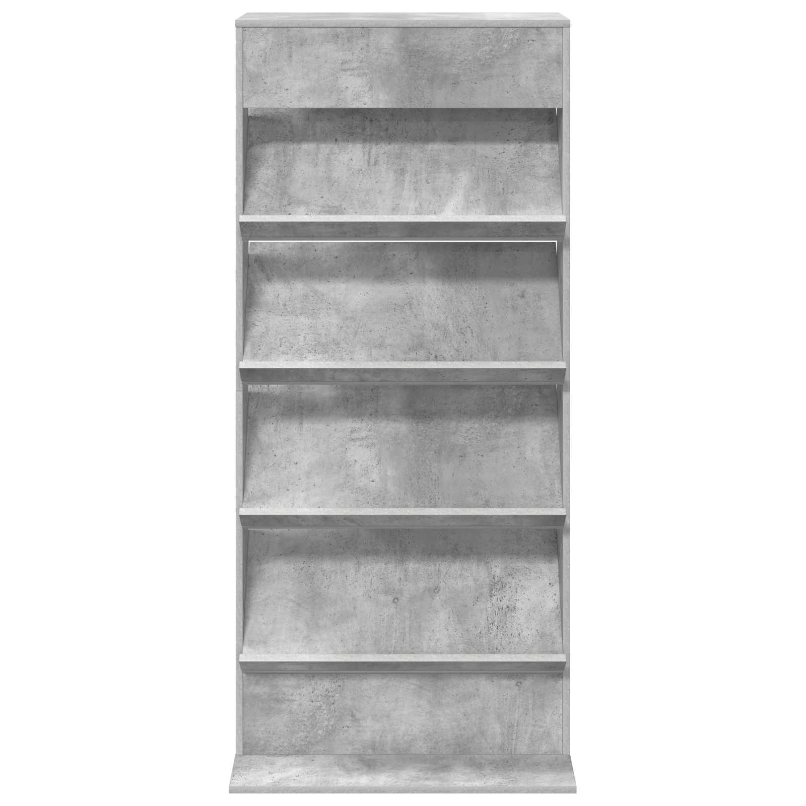 Magazinregal Beton Grau 70 x 41 x 156 cm Holzwerkstoff