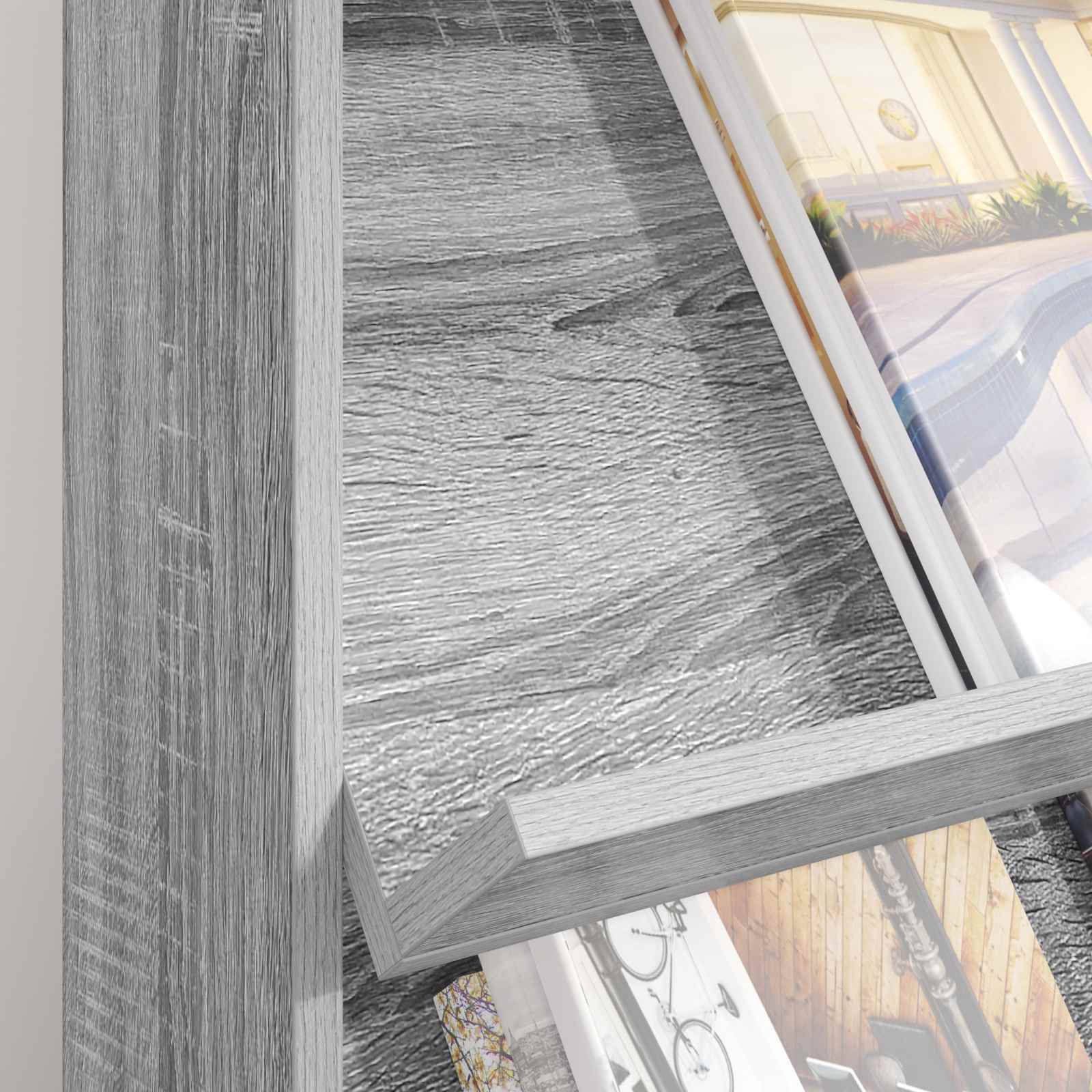 Magazinregal Graues Sonoma 70 x 41 x 156 cm Holzwerkstoff