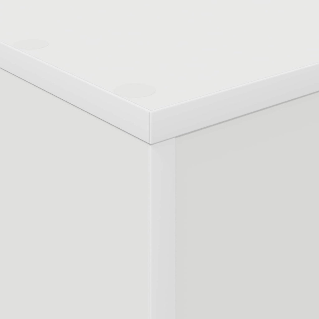 Magazinregal mit Regal Weiß 70 x 41 x 126 cm Holzwerkstoff