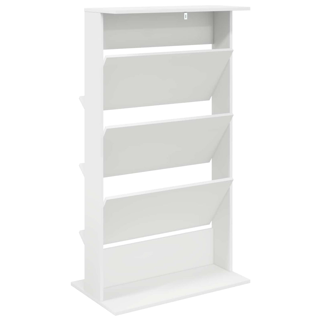 Magazinregal mit Regal Weiß 70 x 41 x 126 cm Holzwerkstoff