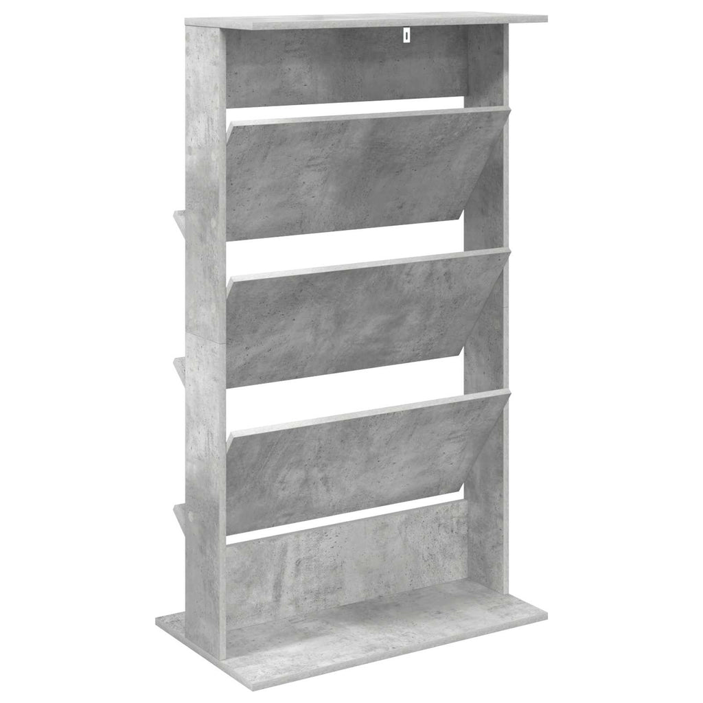 Magazinregal Beton Grau 70 x 41 x 126 cm Holzwerkstoff