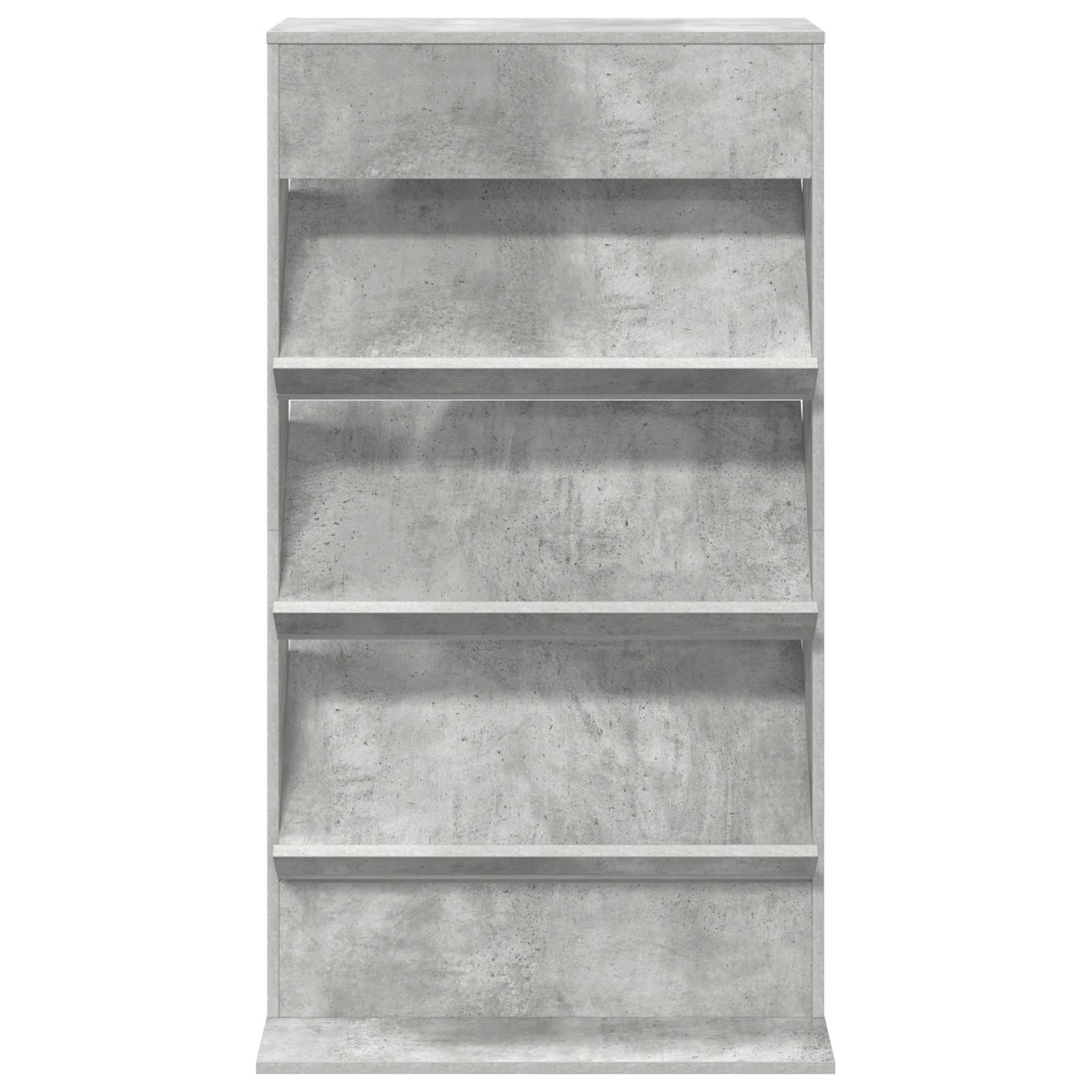 Magazinregal Beton Grau 70 x 41 x 126 cm Holzwerkstoff
