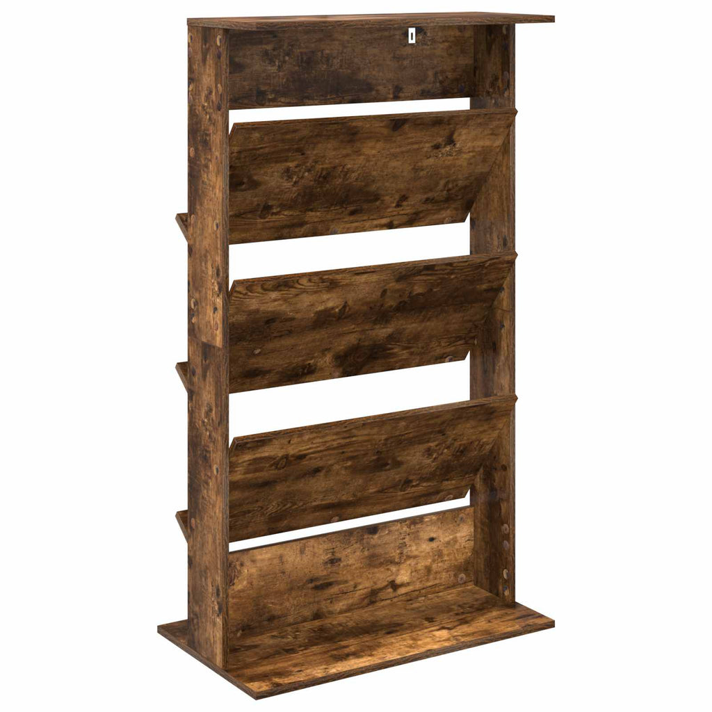 Magazinregal Geräucherte Eiche 70 x 41 x 126 cm Holzwerkstoff