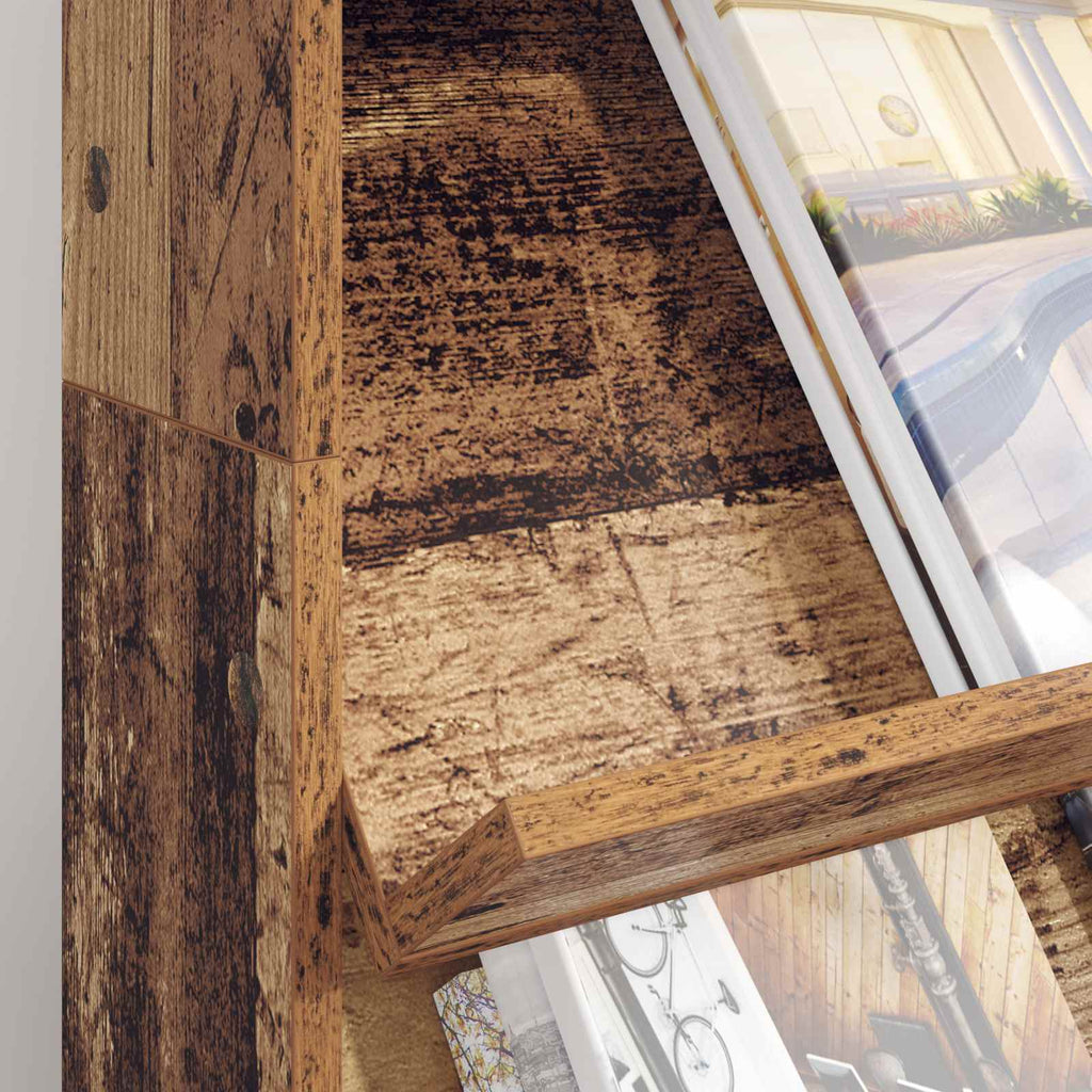 Magazinregal mit Regal Altholz 70 x 41 x 126 cm Holzwerkstoff