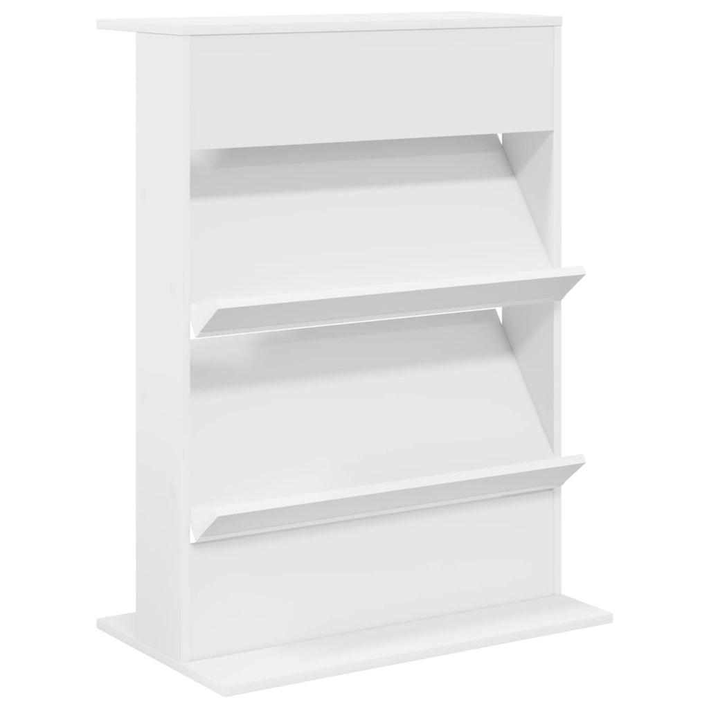 Magazinregal mit Regal Weiß 70 x 41 x 96 cm Holzwerkstoff