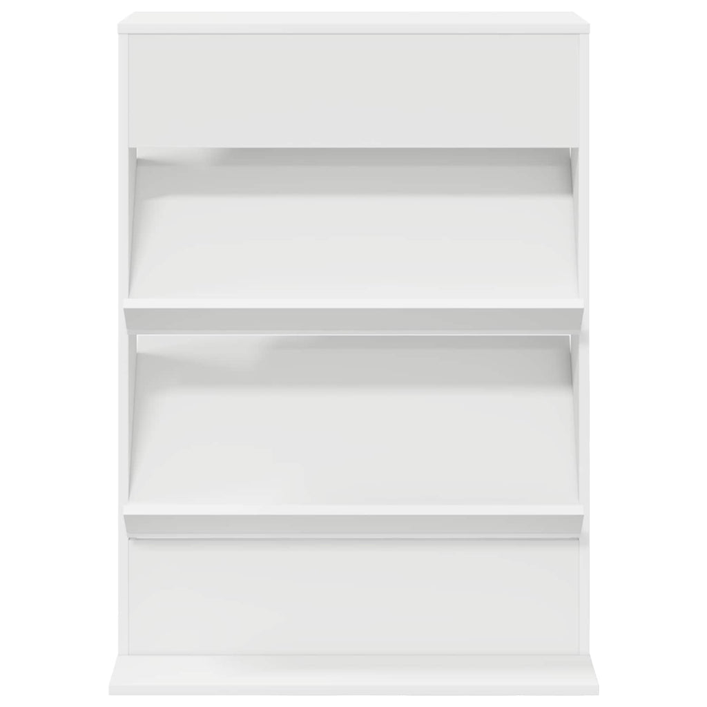 Magazinregal mit Regal Weiß 70 x 41 x 96 cm Holzwerkstoff