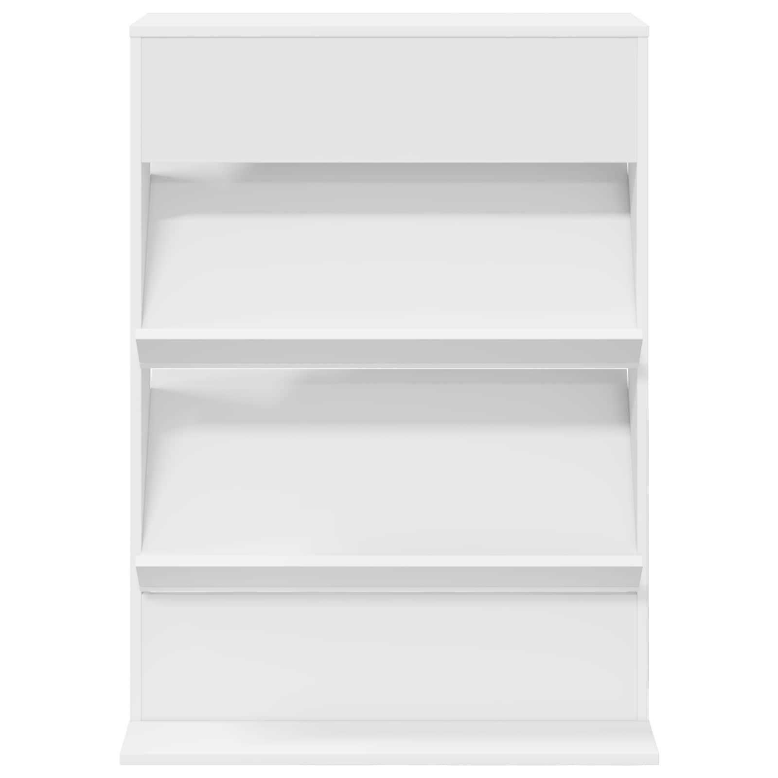 Magazinregal mit Regal Weiß 70 x 41 x 96 cm Holzwerkstoff
