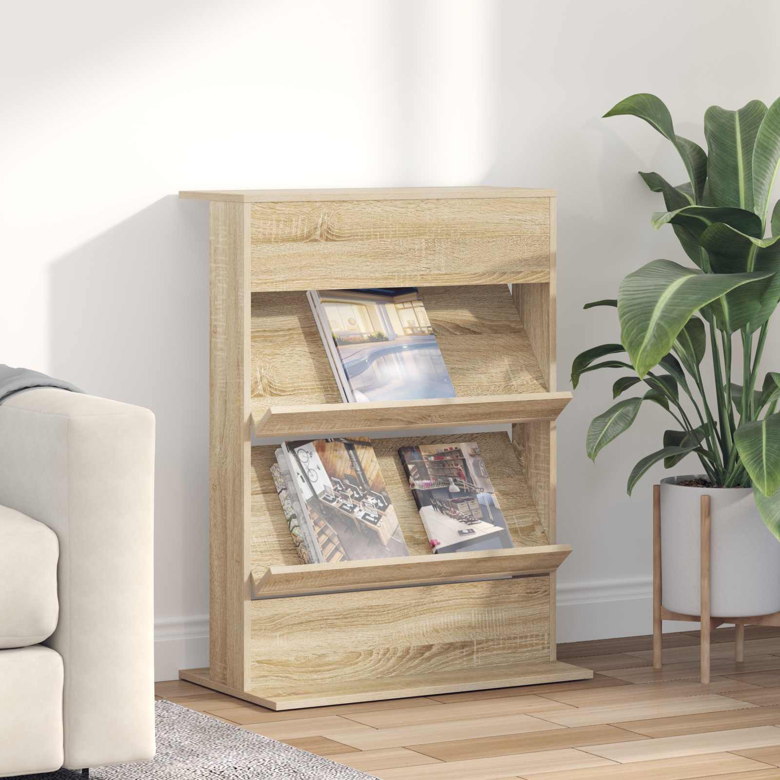 Magazinregal Sonoma-Eiche 70 x 41 x 96 cm Holzwerkstoff