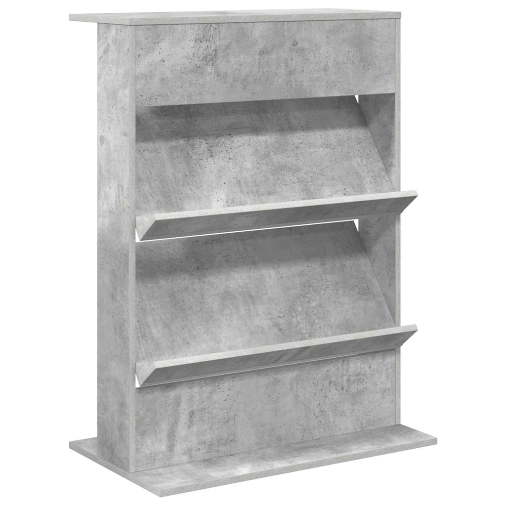 Magazinregal mit Regal Beton Grau 70 x 41 x 96 cm Holzwerkstoff
