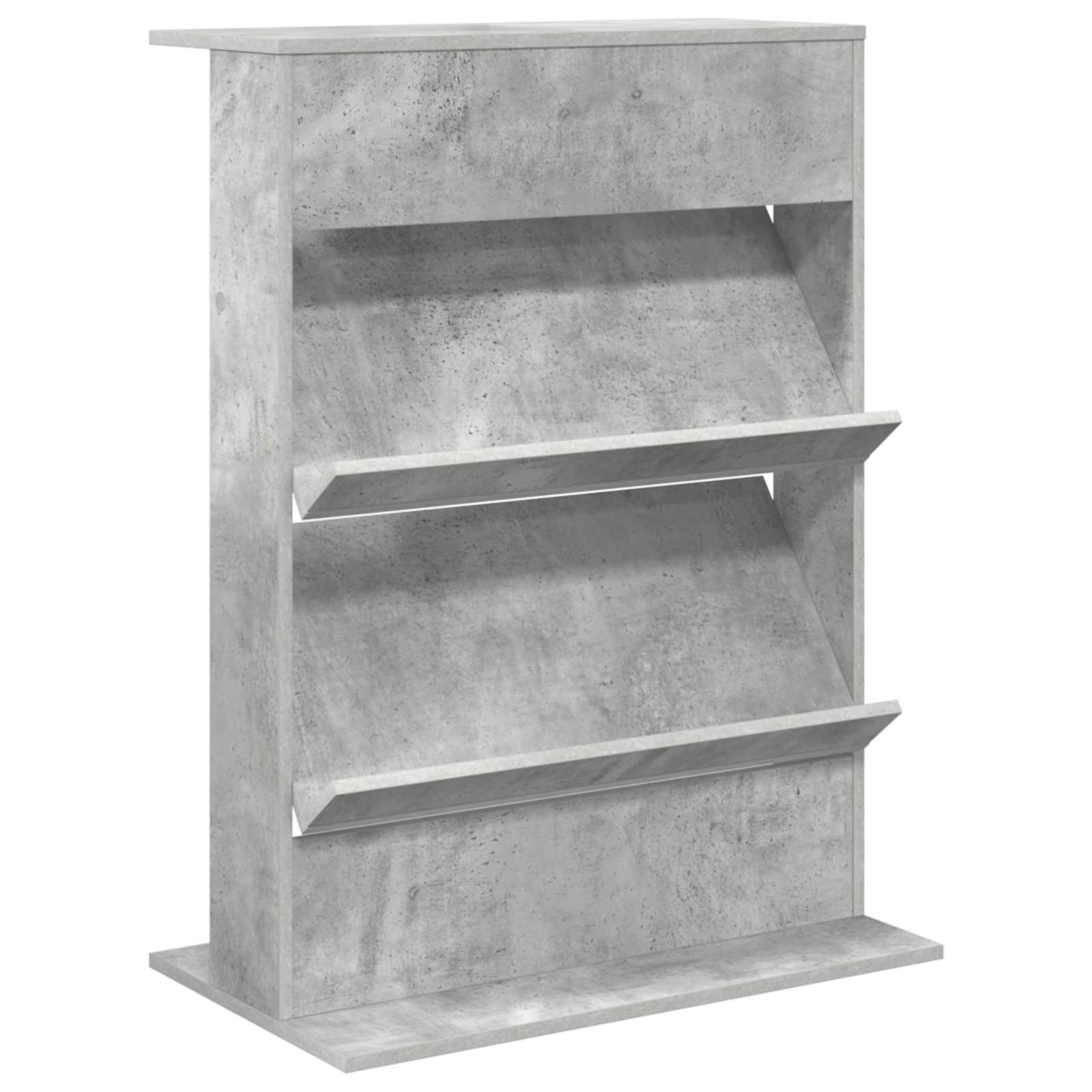Magazinregal mit Regal Beton Grau 70 x 41 x 96 cm Holzwerkstoff