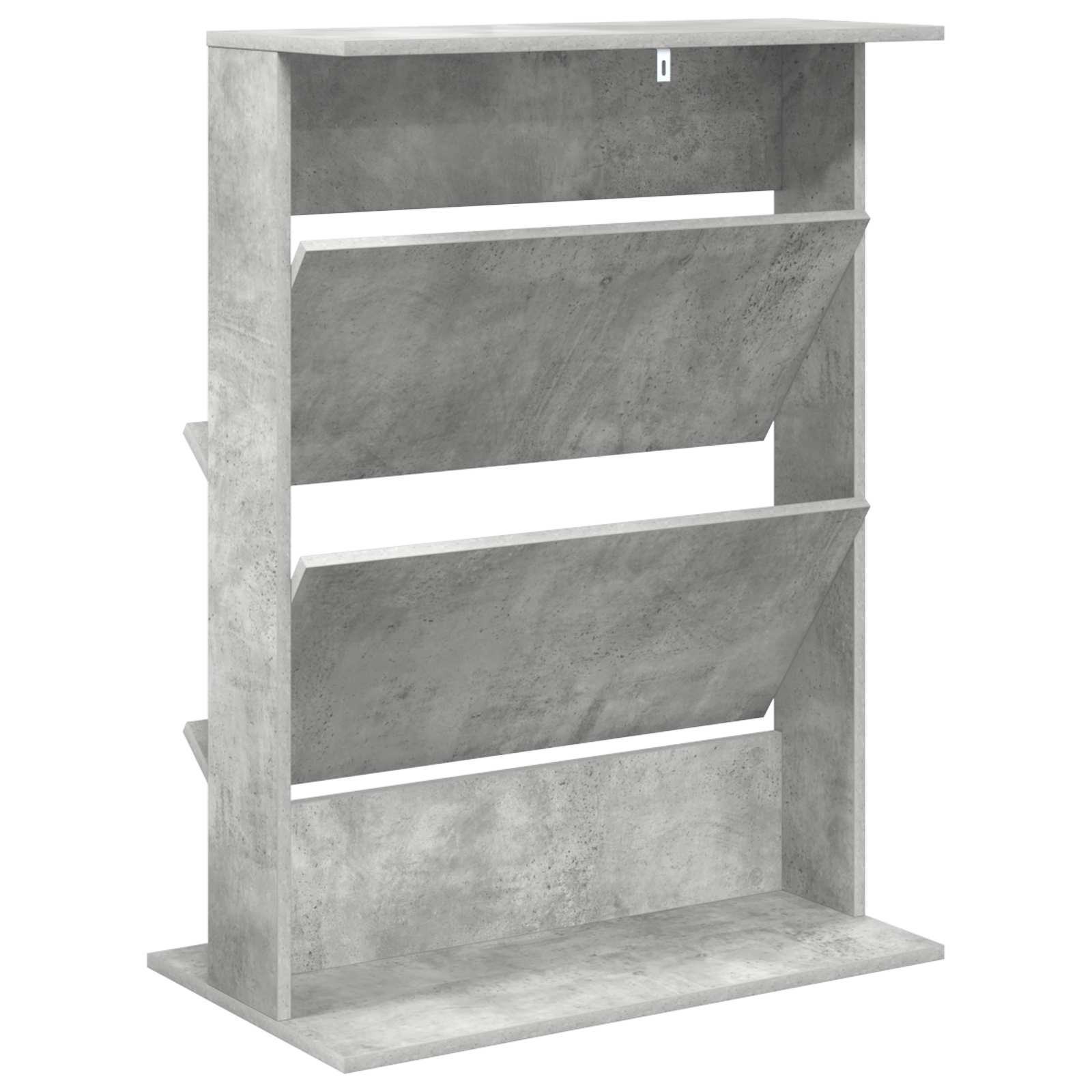 Magazinregal mit Regal Beton Grau 70 x 41 x 96 cm Holzwerkstoff