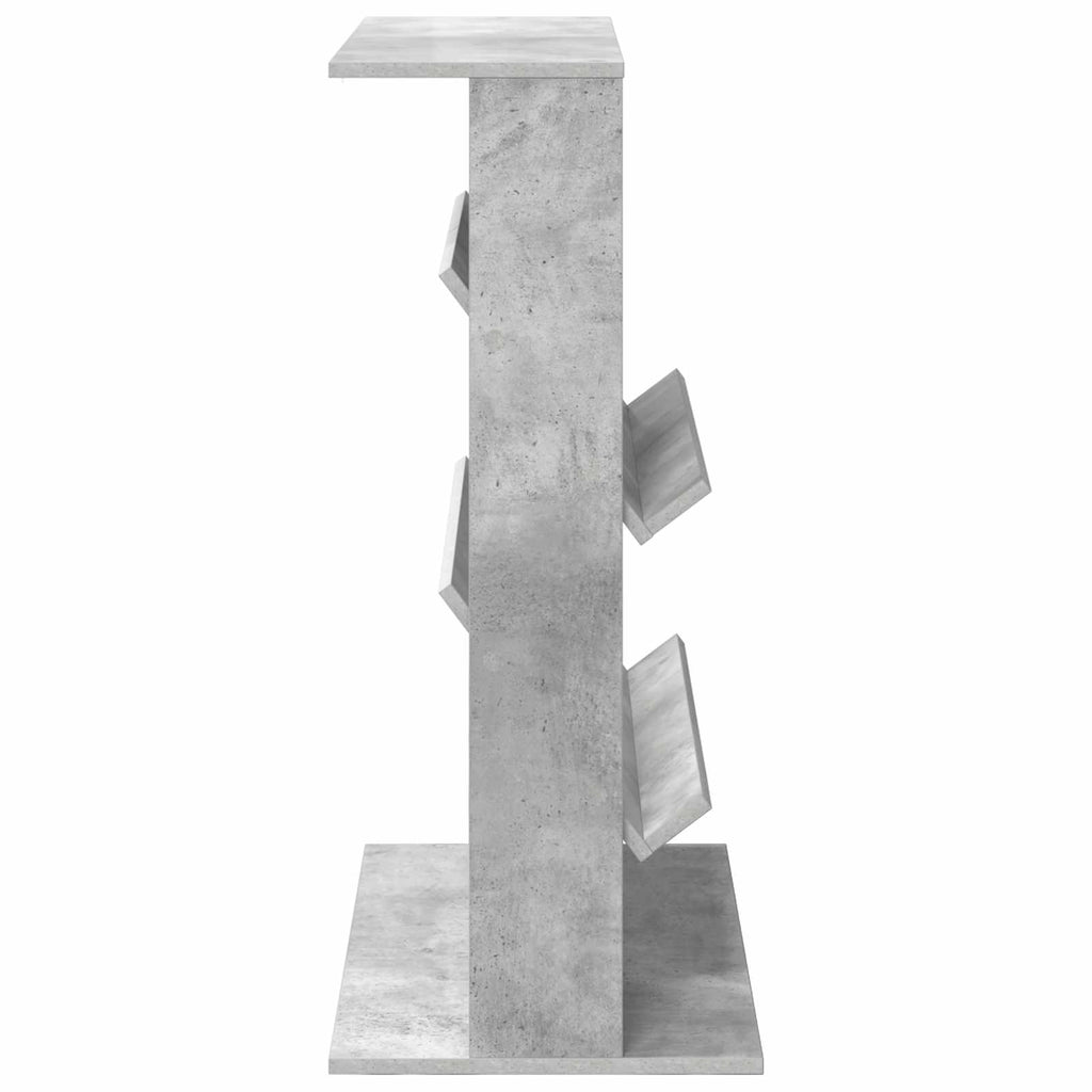 Magazinregal mit Regal Beton Grau 70 x 41 x 96 cm Holzwerkstoff