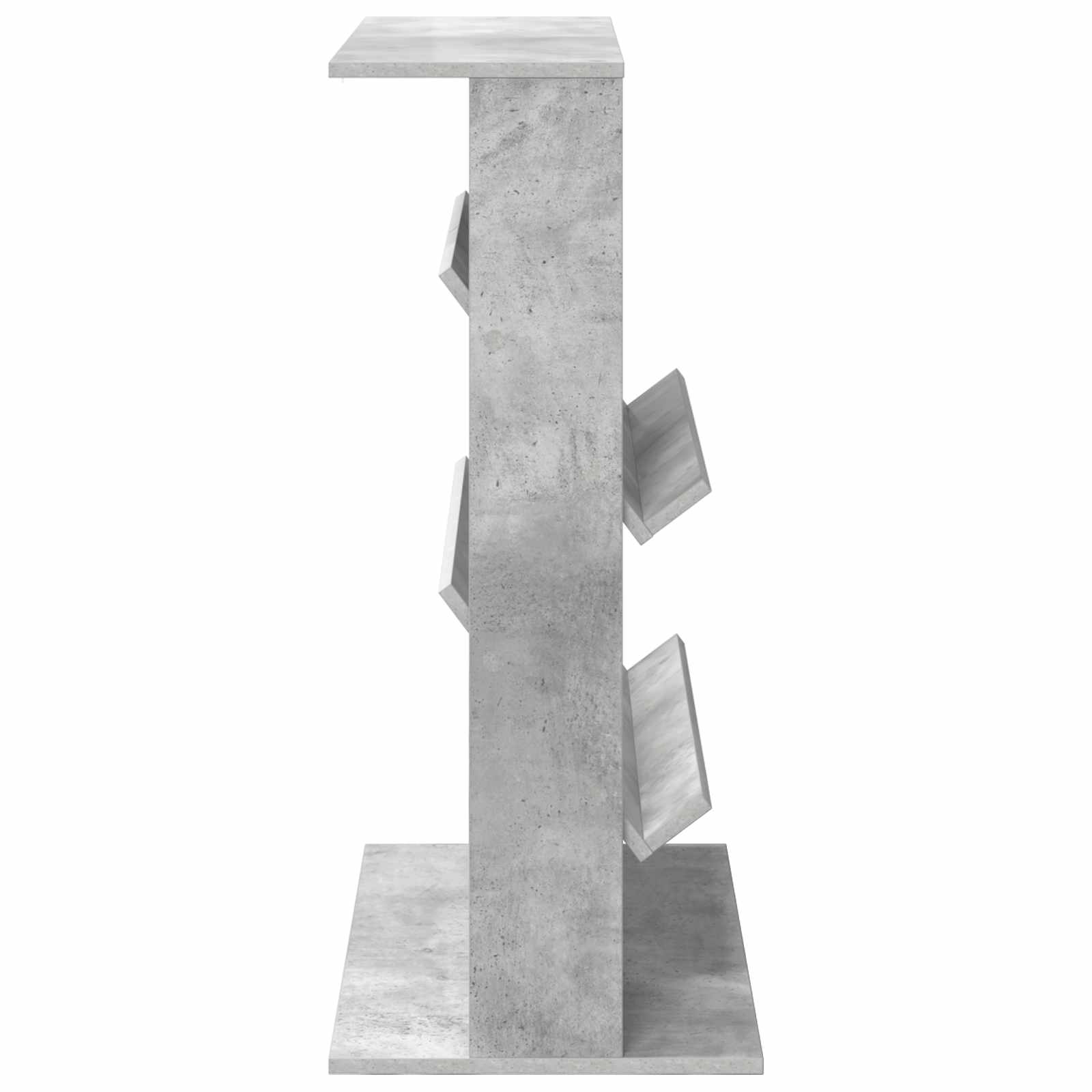 Magazinregal mit Regal Beton Grau 70 x 41 x 96 cm Holzwerkstoff