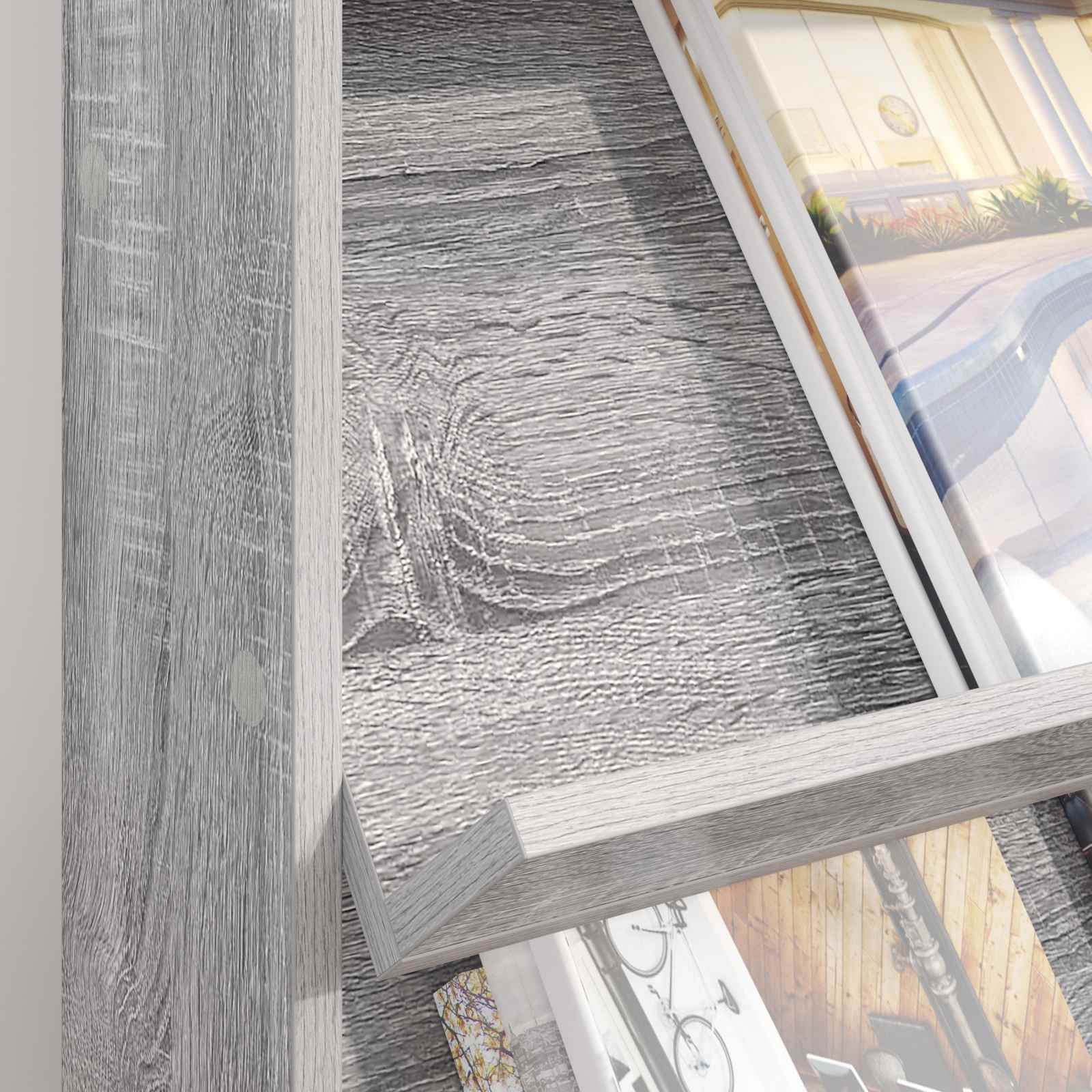 Magazinregal Graues Sonoma 70 x 41 x 96 cm Holzwerkstoff