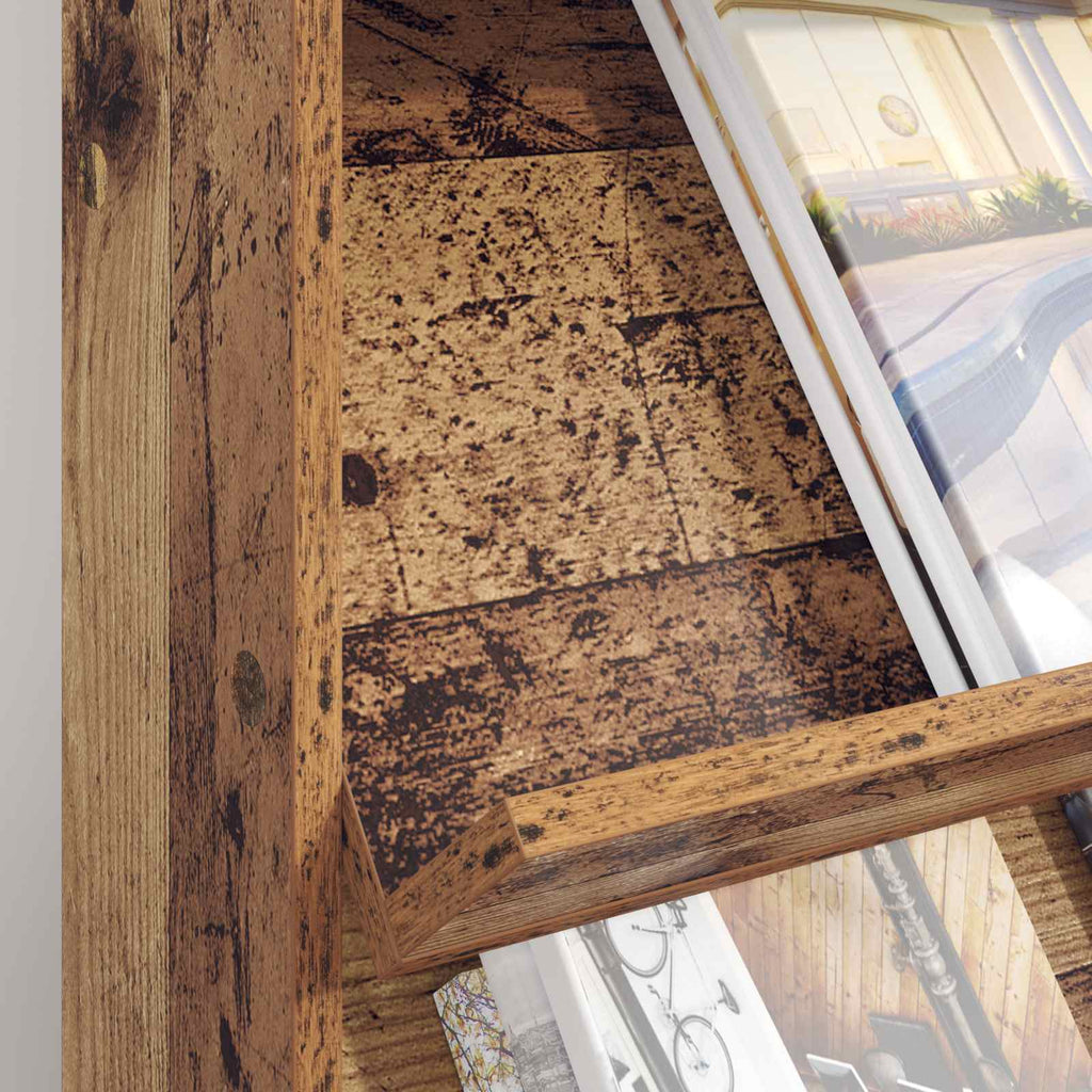 Magazinregal mit Regal Altholz 70 x 41 x 96 cm Holzwerkstoff