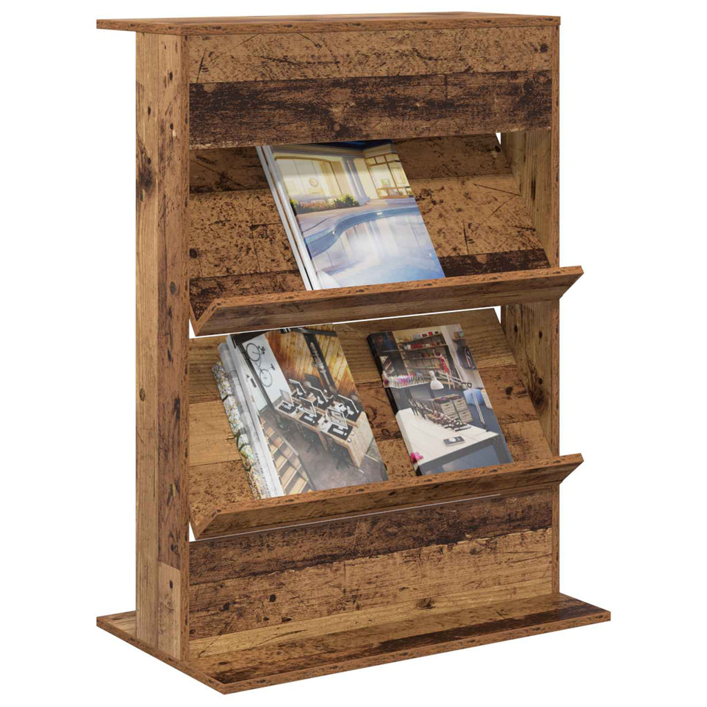 Magazinregal mit Regal Altholz 70 x 41 x 96 cm Holzwerkstoff