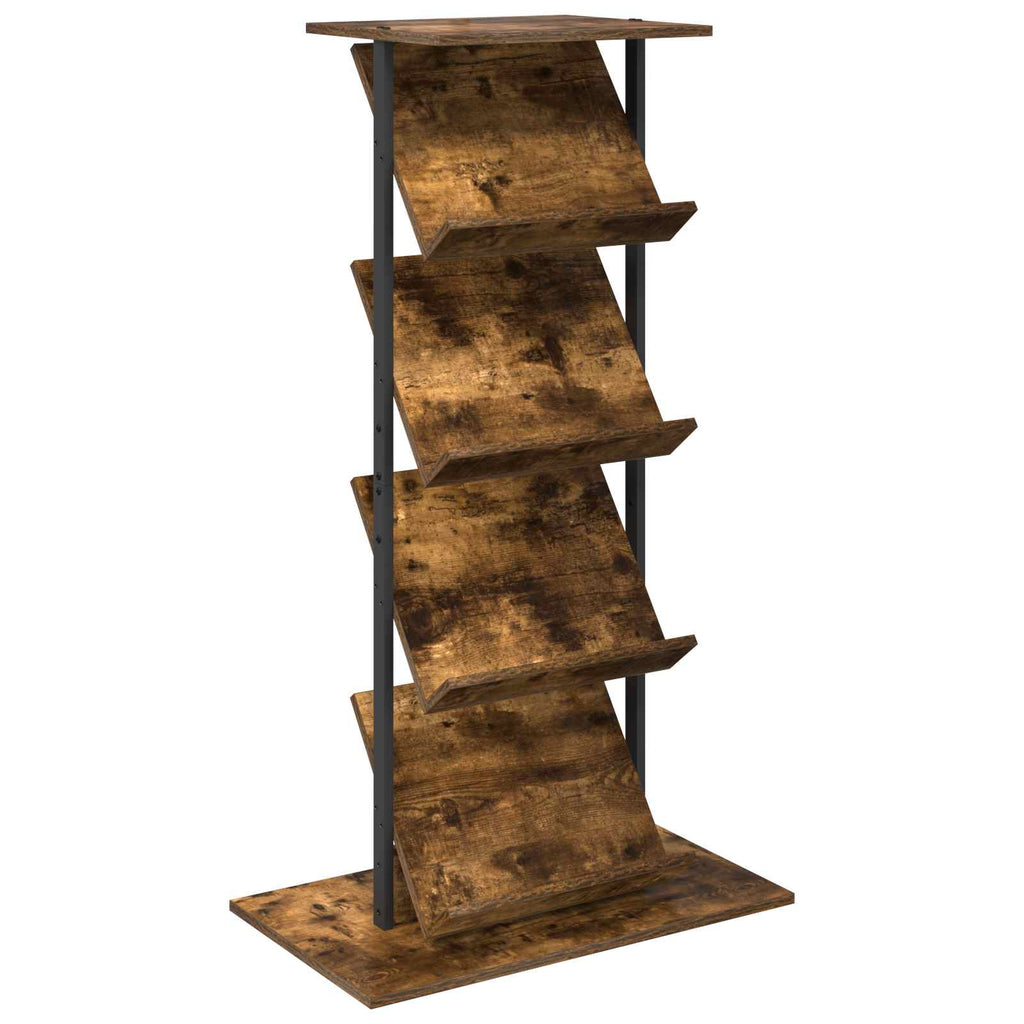 Magazinregal Geräucherte Eiche 68 x 40 x 123.5 cm Holzwerkstoff