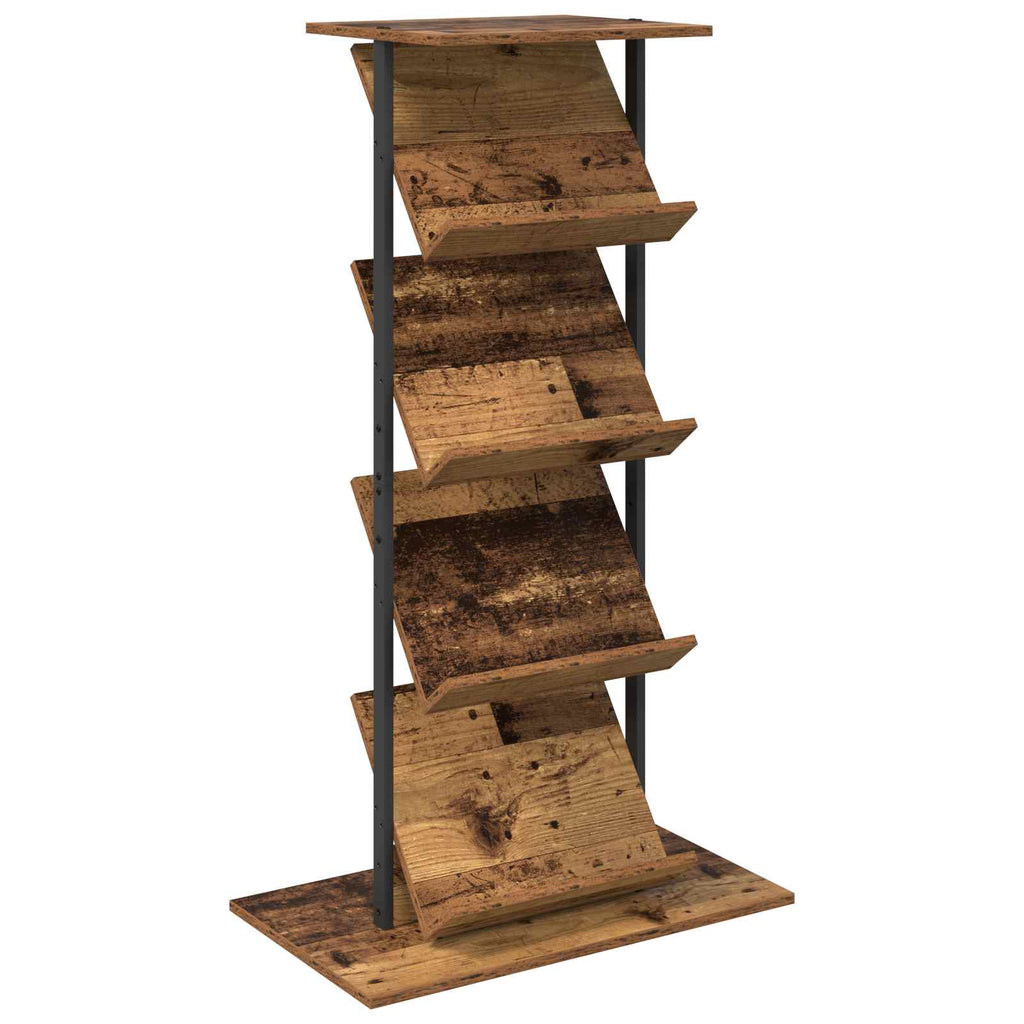 Magazinregal mit Regal Altholz 68 x 40 x 123.5 cm Holzwerkstoff