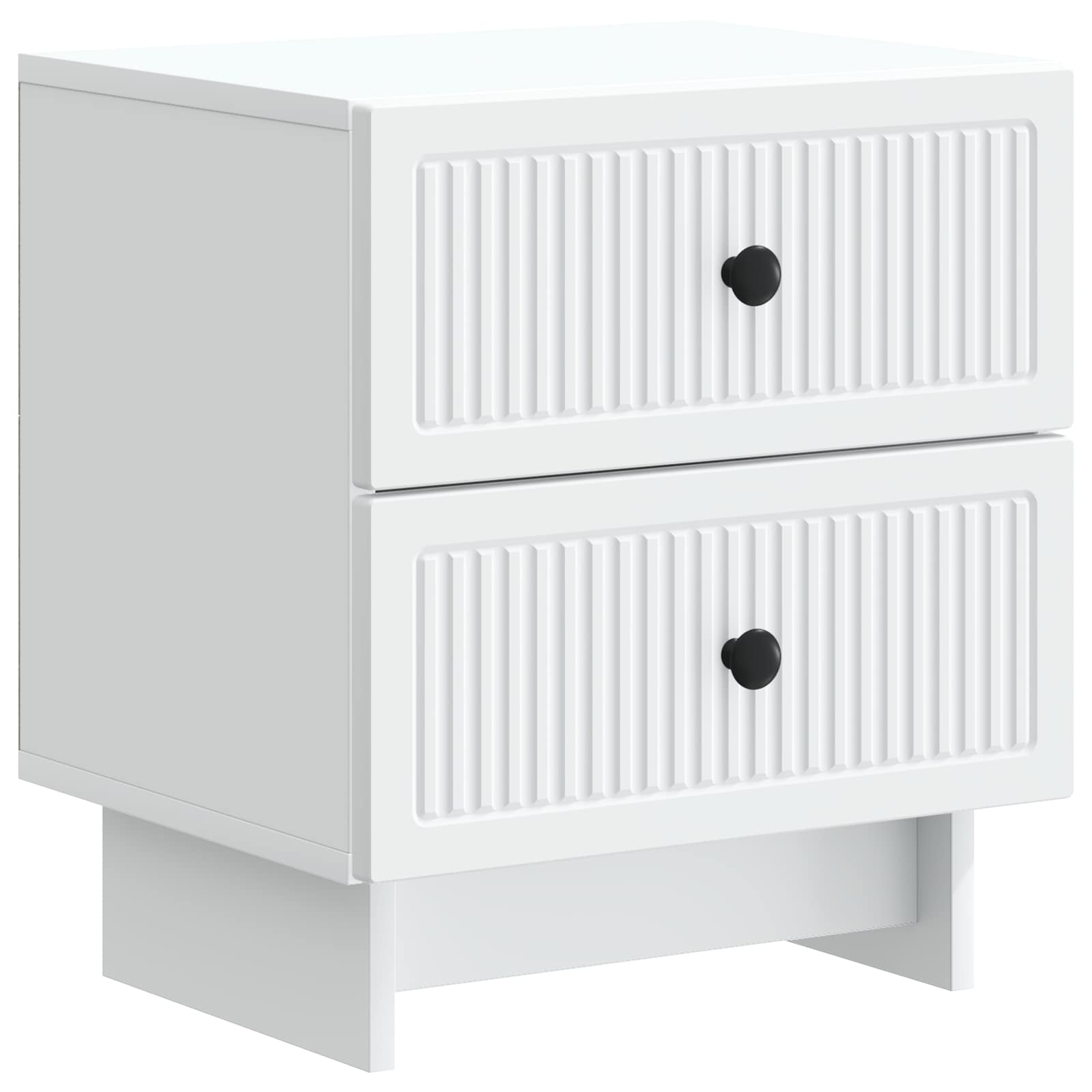 Nachttisch 2 pcs Weiß 43 x 34,5 x 47,5 cm Holzwerkstoff
