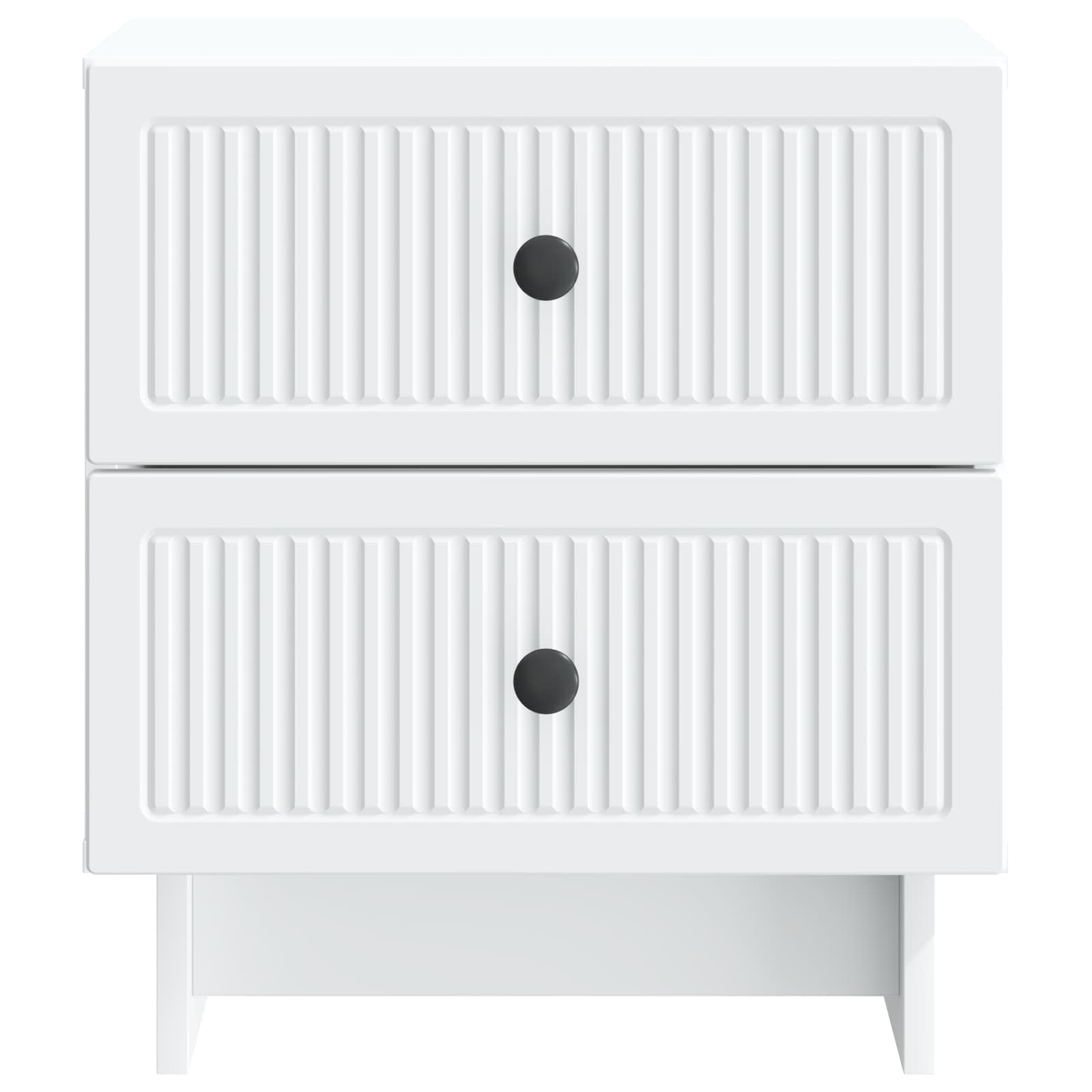 Nachttisch 2 pcs Weiß 43 x 34,5 x 47,5 cm Holzwerkstoff