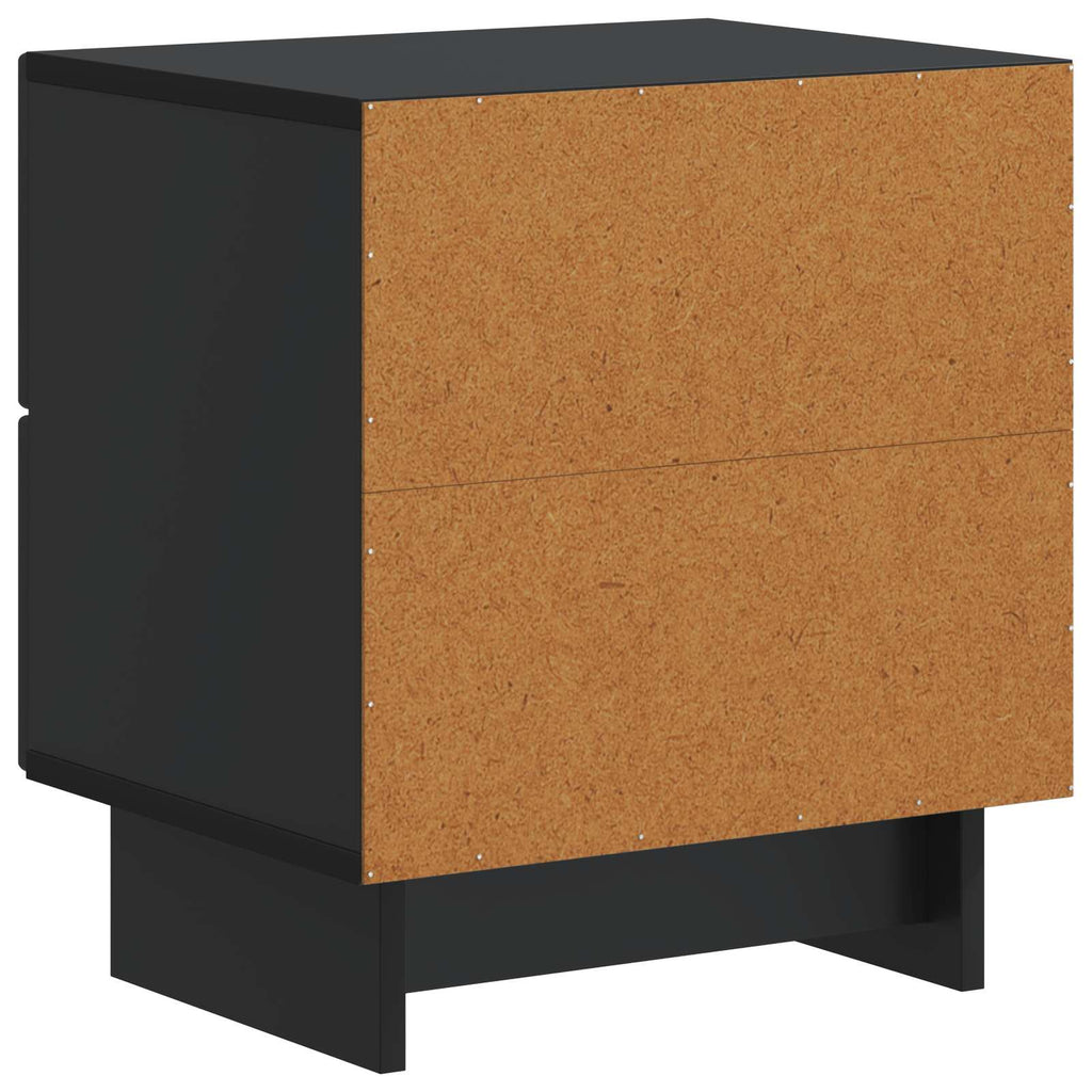 Nachttisch 2 pcs Schwarz 43 x 34,5 x 47,5 cm Holzwerkstoff