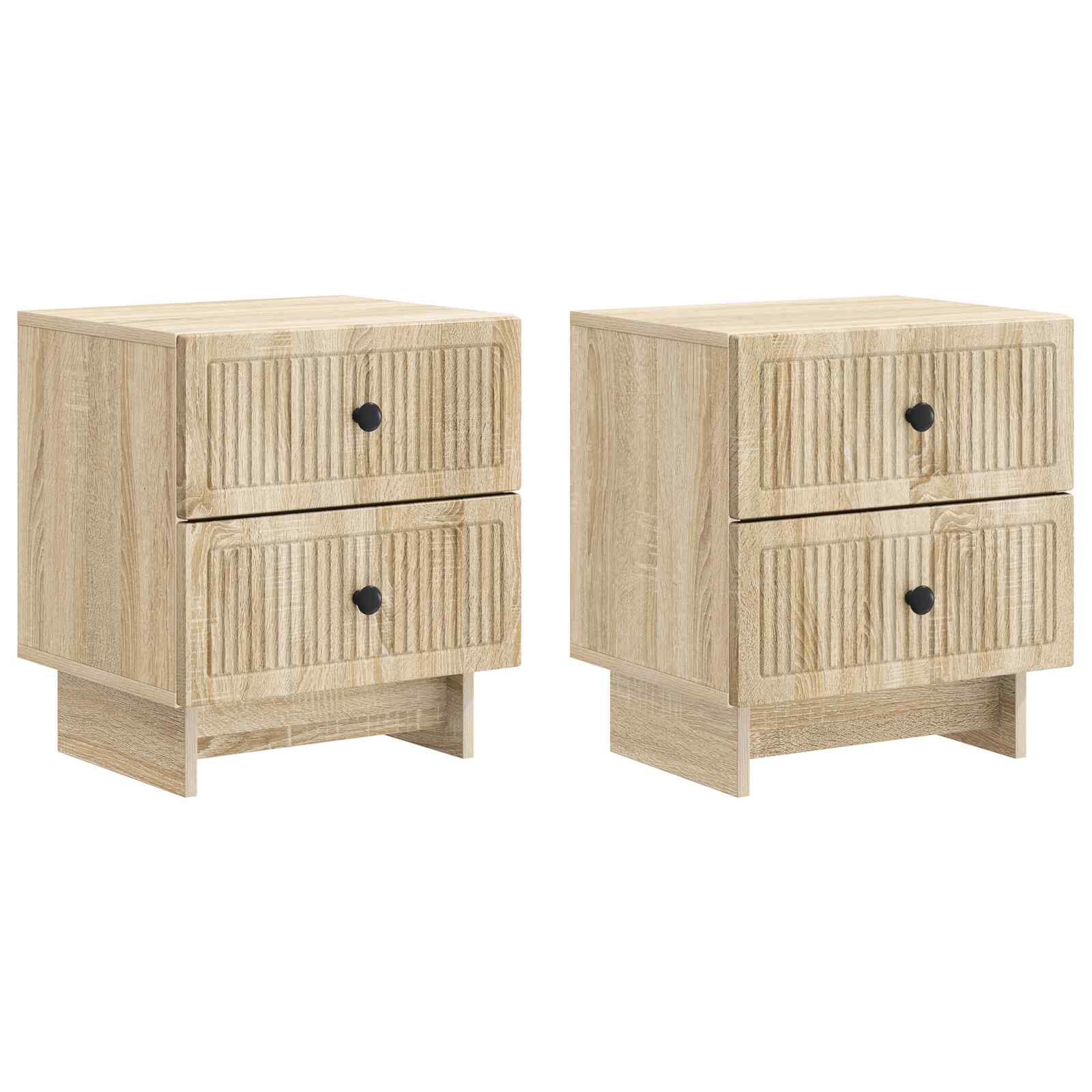 Nachttisch 2 pcs Sonoma-Eiche 43 x 34,5 x 47,5 cm Holzwerkstoff