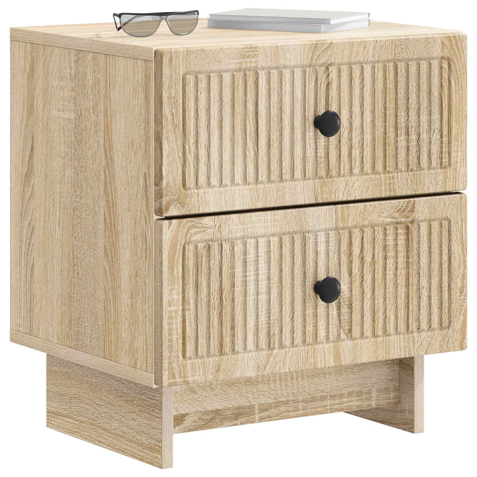 Nachttisch 2 pcs Sonoma-Eiche 43 x 34,5 x 47,5 cm Holzwerkstoff