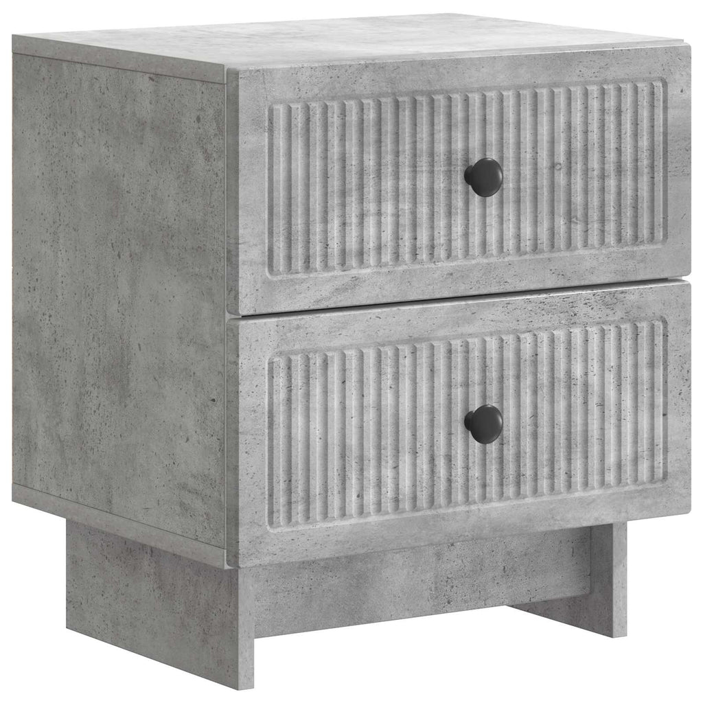 Nachttisch Betongrau 43 x 34,5 x 47,5 cm Holzwerkstoff
