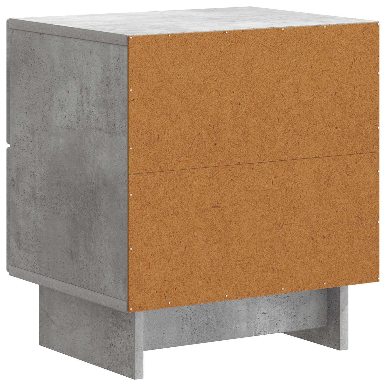 Nachttisch Betongrau 43 x 34,5 x 47,5 cm Holzwerkstoff