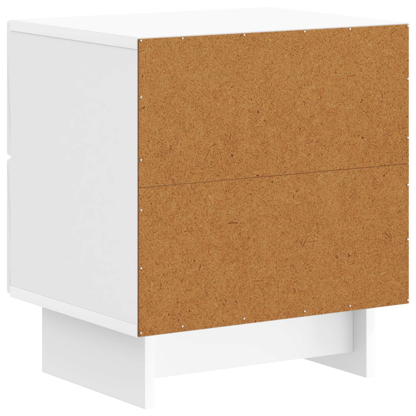 Nachttisch 2 pcs Hochglanz Weiß 43 x 34,5 x 47,5 cm