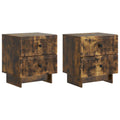 Nachttisch 2 pcs Geräucherte Eiche 43 x 34,5 x 47,5 cm