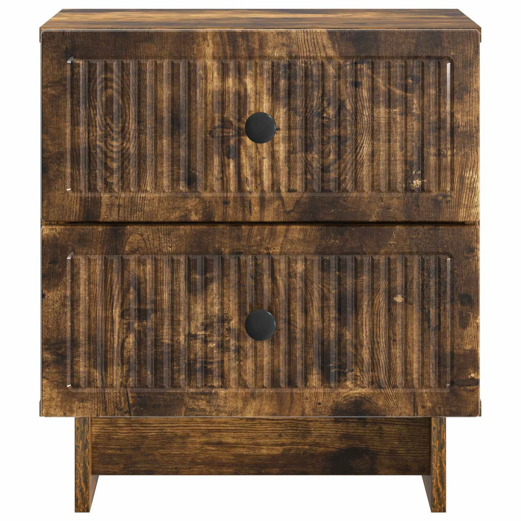 Nachttisch 2 pcs Geräucherte Eiche 43 x 34,5 x 47,5 cm