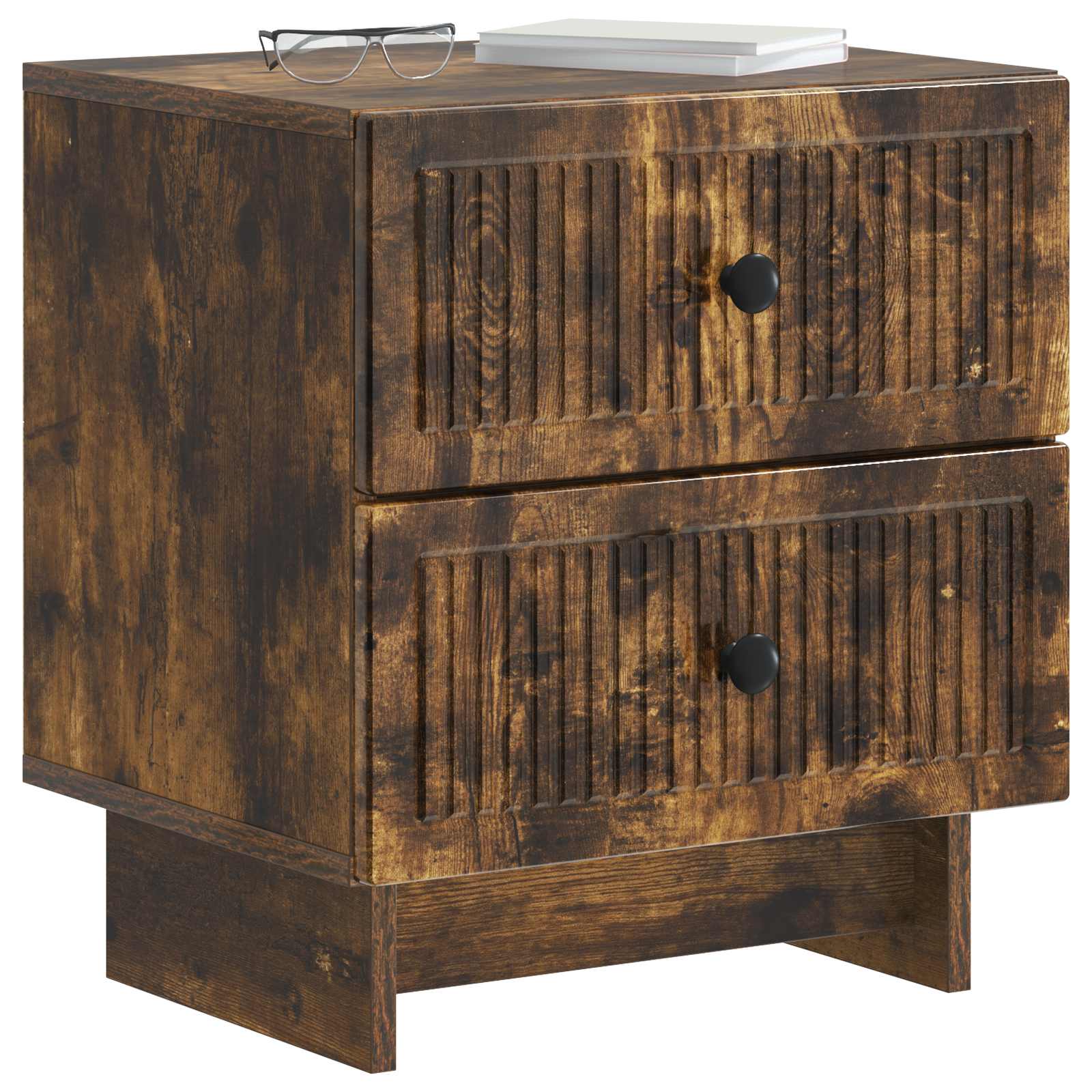 Nachttisch 2 pcs Geräucherte Eiche 43 x 34,5 x 47,5 cm